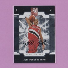 2009-10 Panini Donruss Elite AUTO #188 Jeff Pendergraph RC Rookie SN /499