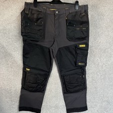 Dewalt Work Trousers 38 Inch Waist Pro Stretch Fit 29 Leg Short Regular Grey