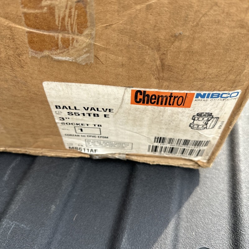 3” Chemtrol Nibco Ball Valve Cpvc S51TB E