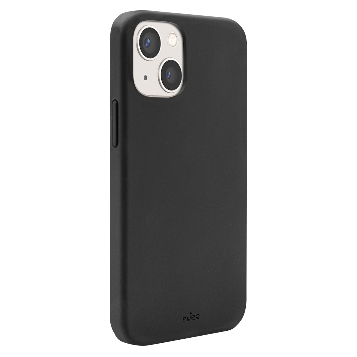 Coque Puro Icon pour iPhone 13 mini en silicone liquide noir