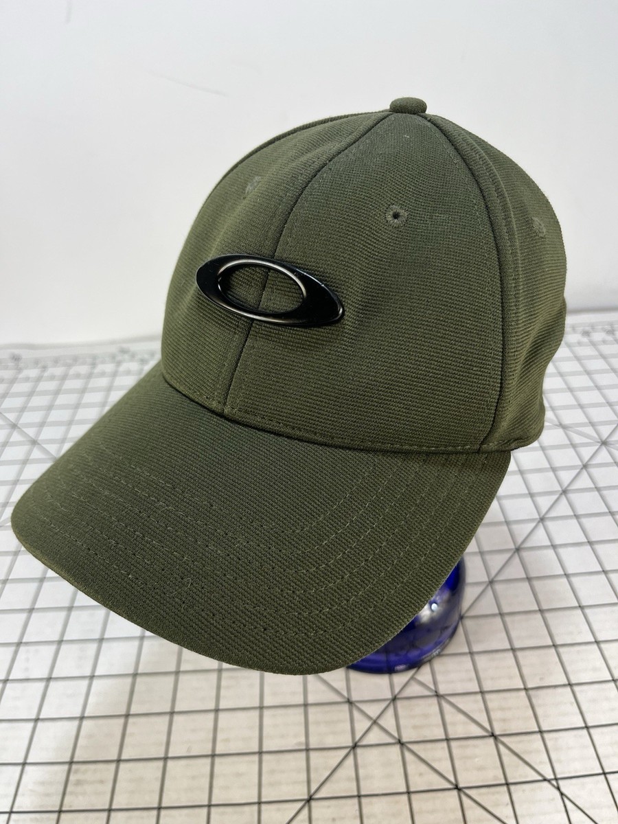 Oakley キャップ80s 90s Vintage 90s Y2K Metal Oakley Skull Bone Carbon Plain Logo Green