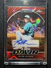 Ryan Sloan - 2025 Leaf Baseball Nation A New Dawn Autograph 1 of 2 - Mariners