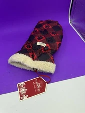 Eddie Bauer striped Goose Down Ice Snow car Scraper Mitt Glove Cover Insulated