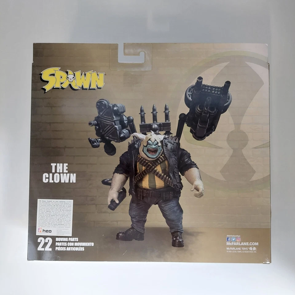 ⭐ Spawn The Clown ⭐ Figur OVP McFarlane Toys 14+ 22 moving Parts Deluxe Figures - Bild 3 von 4