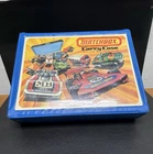 Vintage 1976 Matchbox Lesney Superfast Blue 48 Car Storage Carry Case w/ Trays