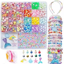 Bracelet Making Kit for Kids Girls - Cute Beads for Jewelry Making Kit with C...