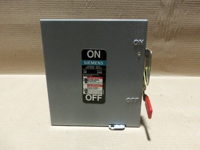 NEW SIEMENS GNF321  30 Amp 240V  3 Phase NON Fusible Disconnect SAFETY SWITCH