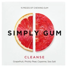 Chewing Gum, Cleanse, Grapefruit, Prickly Pear, Cayenne, Sea Salt, 15 Pieces