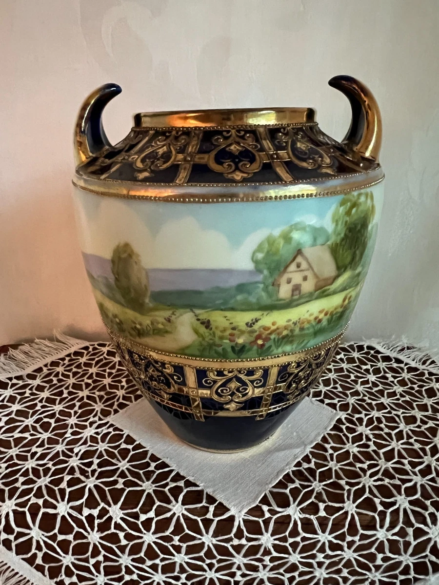 陶瓷日本古董花瓶| eBay