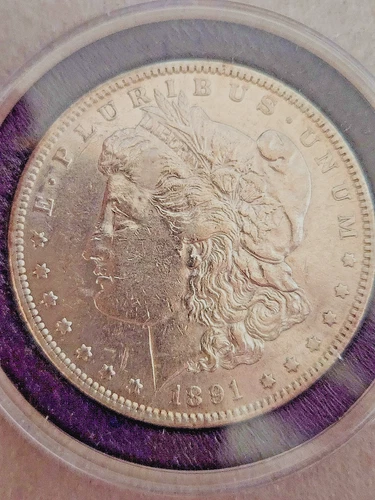 Choice 1891-S Morgan Silver Dollar  Coin   Fine