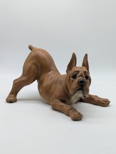 Playful Boxer Dog Figurine - Pup Puppy Statue 8.5" X 5.5"