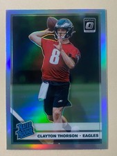 2019 Donruss Optic Silver Prizm RC #200 Clayton Thorson Eagles-Free Shipping