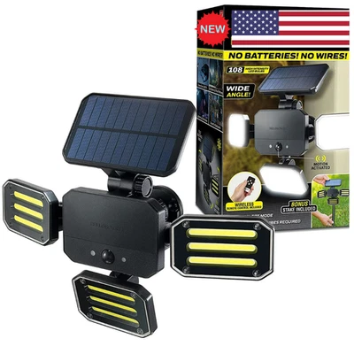 BELL AND HOWELL Bell + Howell Bionic Floodlight Motion Sensing Outdoor Light with Remote Control