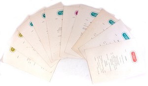 Lot of 10 P&O - Orient Lines Tourist Cruise Ship Lunch, Dinner 1963 Menus 