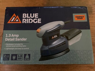 Blue Ridge Tools 1.3amp Detail Sander - Compact Design
