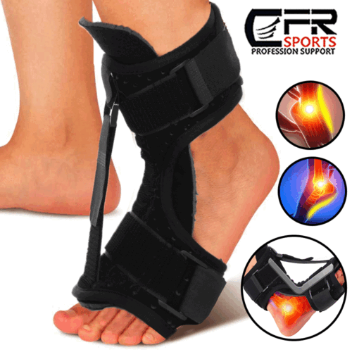 Plantar Fasciitis Night Splint & Support, Adjustable Orthotic Foot Drop Brace