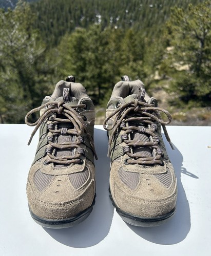 Coleman Women’s 7 1/2 Hiking Sneakers Lace Up Tan Leather Comfort Style Alder-W - Picture 2 of 7
