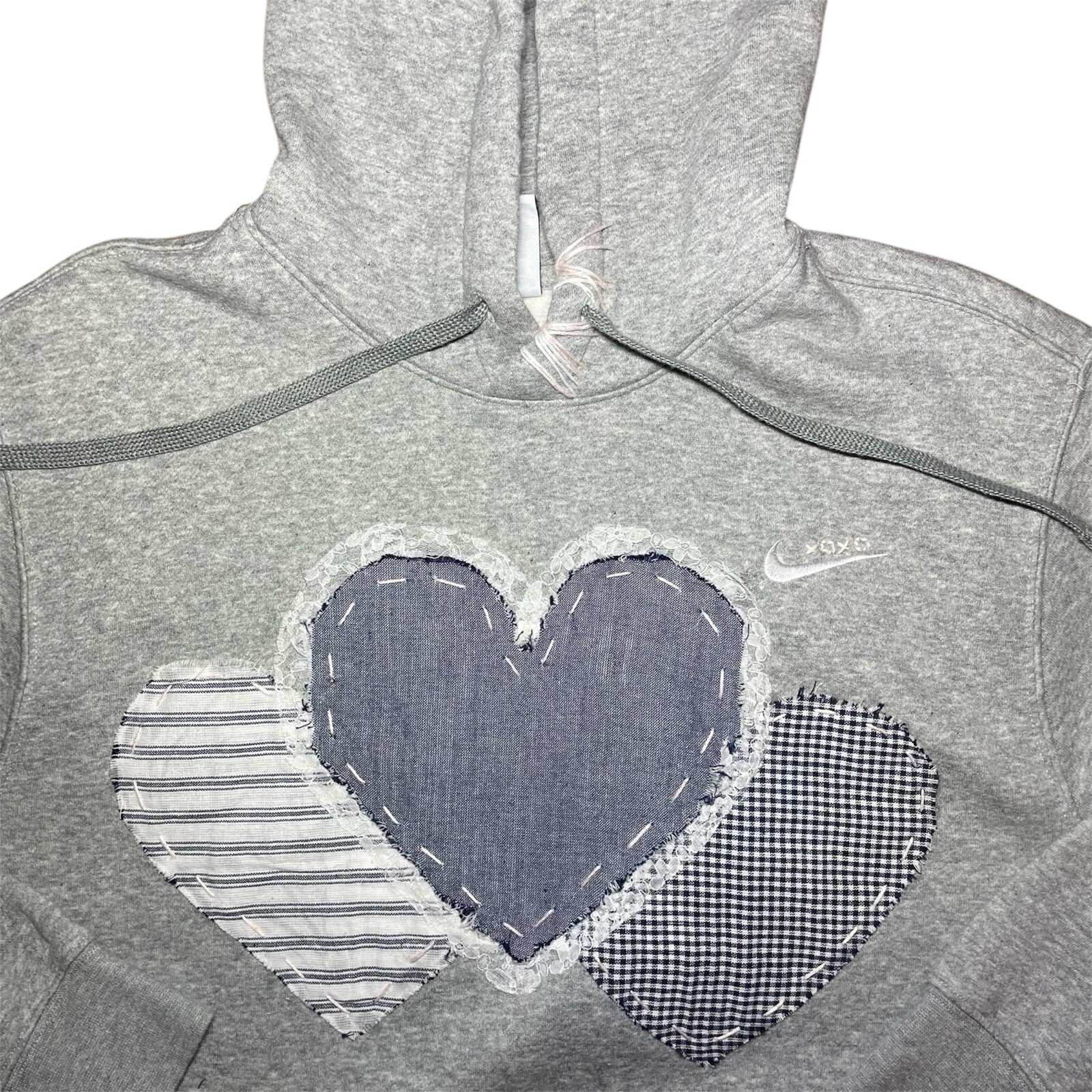 Nike Women’s Small The Hearts Patchwork Hoodie - image 3