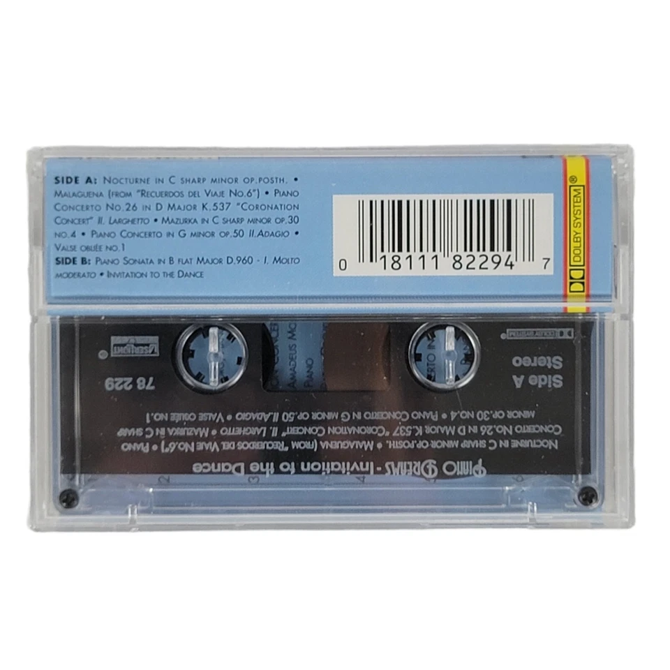 VTG 1996 LaserLight Piano Dreams Invitation To The Dance Cassette Tape Music NEW - Image 2 of 4