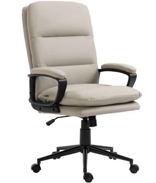 Vinsetto PU Leather Office Chair for Home with Arm Adjustable - Main Image