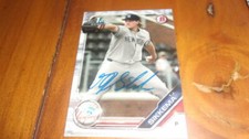 TJ Sikkema New York Yankees Signed 2019 Bowman Draft Card COA