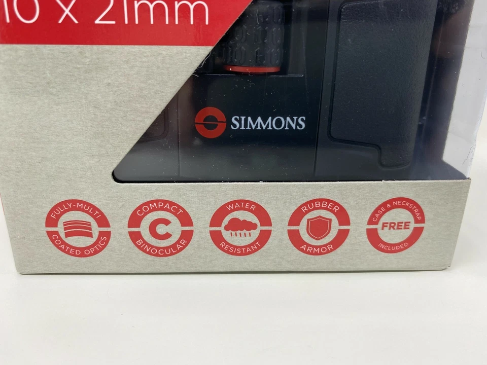 Simmons 10x21mm Venture Roof Prism Weather Resistant Binocular Black 8971021R - Image 3 of 4