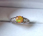 Colorful Faceted Welo Ethiopian Ring set in Sterling Silver — photo 1