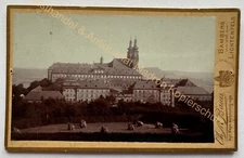orig. CDV photo monastery Banz Bad Staffelstein Lichtenfels around 1880 farmer