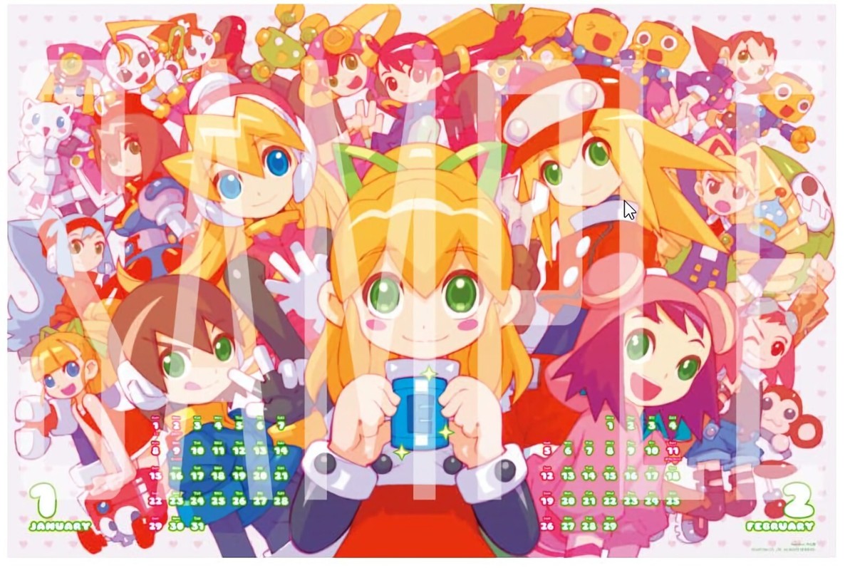 CAPCOM GIRLS 2012 CALENDAR POSTER Event Exclusive Edition Street