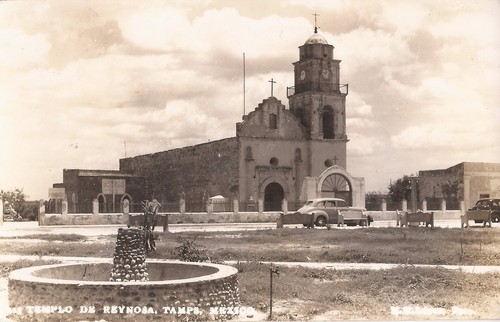 Reynosa, MEXIKO - Templo Parroquial Reynosa - US Censorship - Tamaulipas State