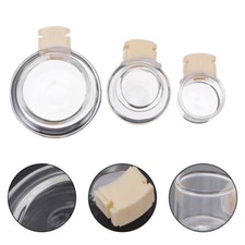 1 Set Bird Food Cup Transparent Water Cup Bathing Basins Birdcage Accessories