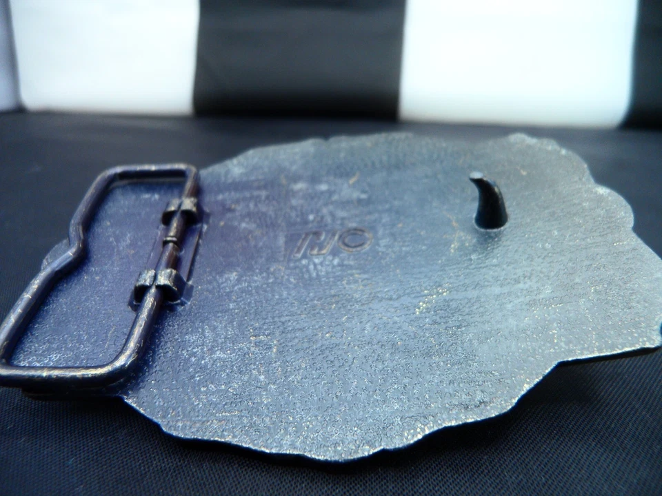 Винтажная металлическая пряжка ремня Pony Express Company винтажная западная одежда - Изображение 3 из 4