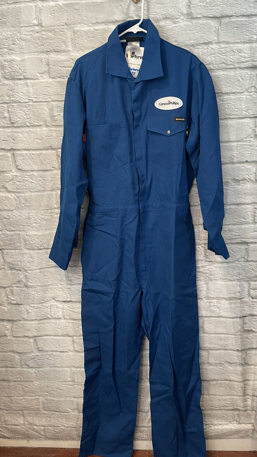 NWT WorkRite Mens Fire Resistant Royal Blue HRC1 Industrial Coveralls Sz  44XXL