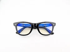 Caddis Eyeglasses Frames Only, Eye Appliances, 50-23-145, 1.50 THE PORGY, Black