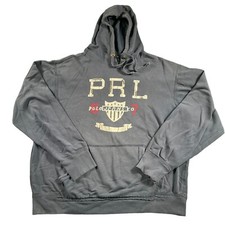 VTG 90s Polo Ralph Lauren PRL Jeans 1967 Navy Blue Pullover Hoodie Mens Sz L GUC