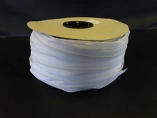 PLASTIC CHAIN ZIPPER WHITE 200 YARDS X 1 1/4" MARINE BOAT