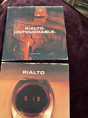 Rialto Untouchable 1997 & Monday Morning 5:19 both CDs are Nr Mint lots pics