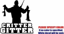 Gritter hunting Graphic Die Cut decal sticker Car Truck Boat Window Bumper 6"