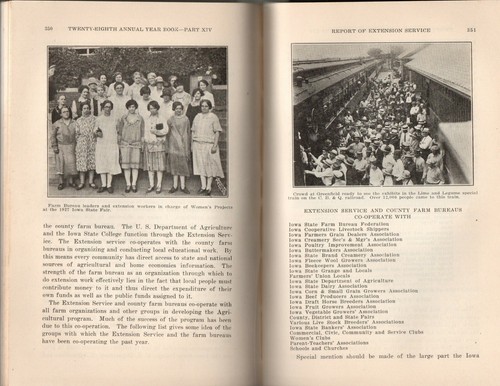 Iowa Year Book of Agriculture 1927 Hardcover Book Weather State Fair Farming - Picture 12 of 12