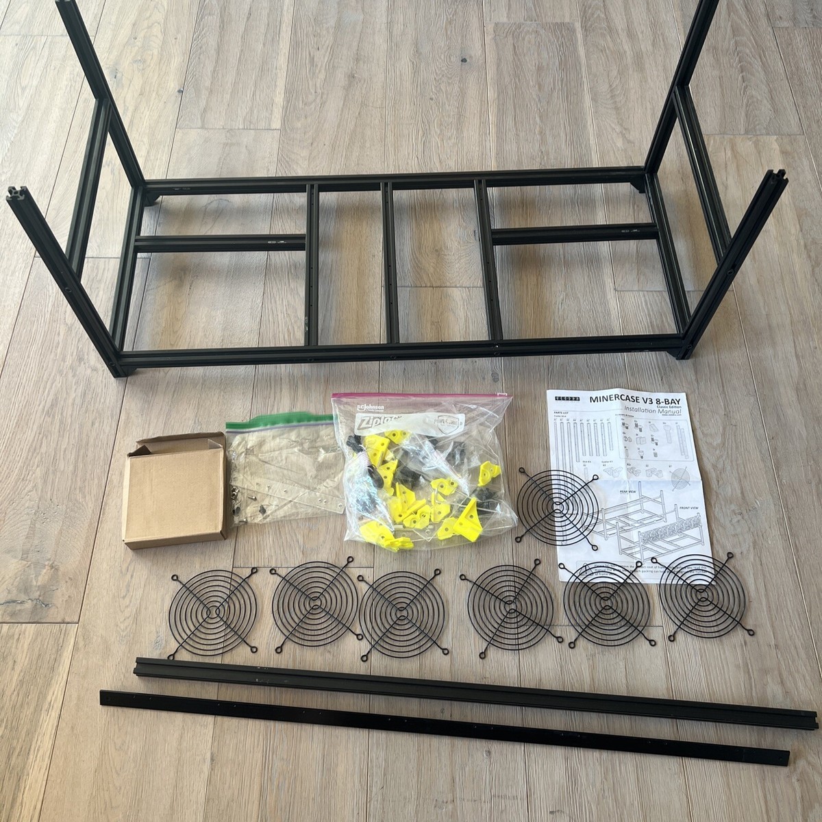 Veddha V3C Server Chassis Case/Mining Frame Black