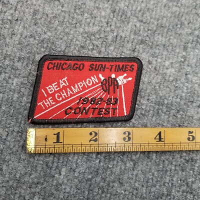 Vintage Chicago Sun Times BPA 1982 83 I Beat The Champion Bowling Contest Patch