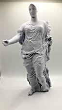 GREEK SCULPTURE GODDESS OF MORGANTINA 9.8 INCH/250 MM, MUSEUM REPRODUCTION