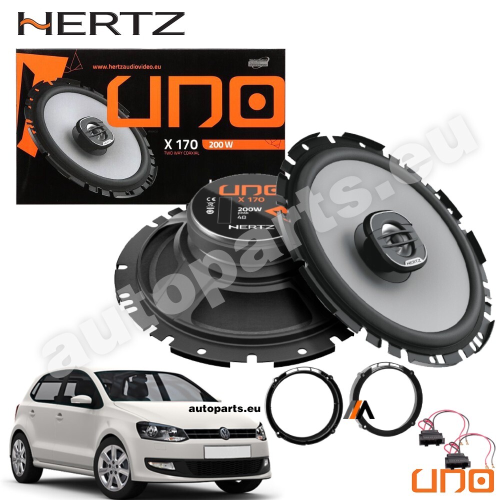 Kit Audio Hertz X170 per Polo 6R 9N | Casse Auto Potenti 200W