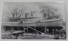 Steamship Steamer CAROLINE VINYARD real photo postcard RPPC