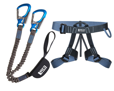 LACD Klettersteigset Pro Evo 3.0 + Gurt Harness Easy EXP