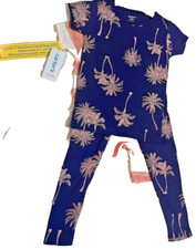 NWT Girl's 3T Pajamas From Carter's 1 Long pant, 1 Short Pant, Both Short sleeve