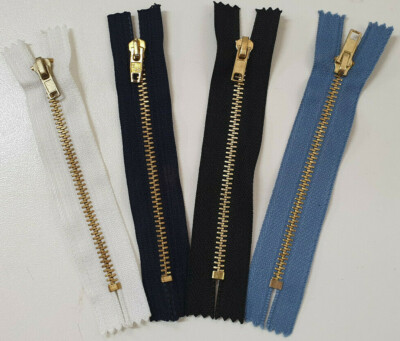 CERNIERA LAMPO ZIP FISSA IN METALLO PER JEANS / PANTALONI - vari colori e  misure | eBay