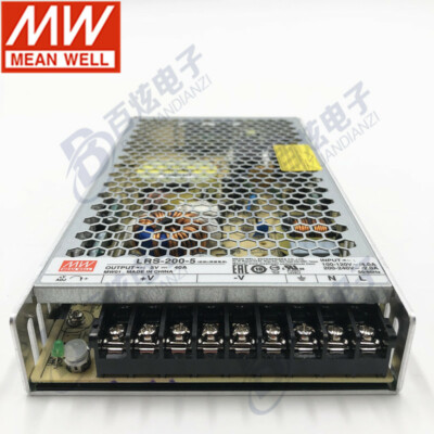 1 pcs MEAN WELL  LRS-200-5  200W 5V 40A  switch power supply