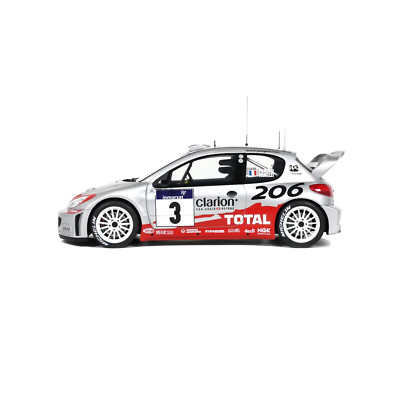 PEUGEOT 206 WRC Rallye WM Tour de Corse 2002 #3 Panizzi Total OT1085 OTTO 1:18