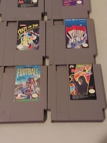 NINTENDO NES Game Lot of 12 Authentic Tested Mario,Commando,Robo Warrior & More!